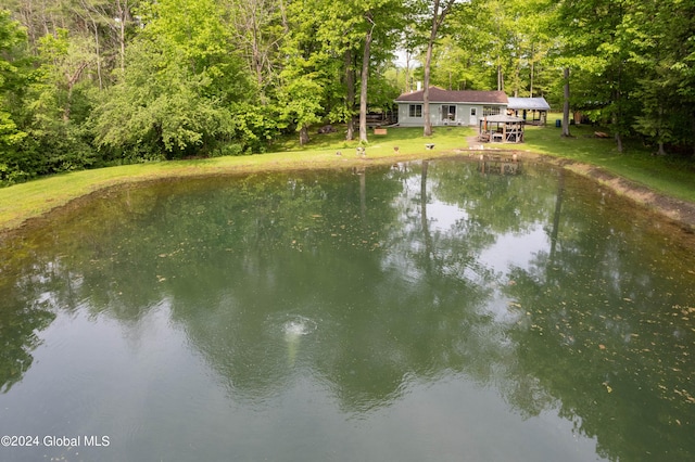 view of property view of water