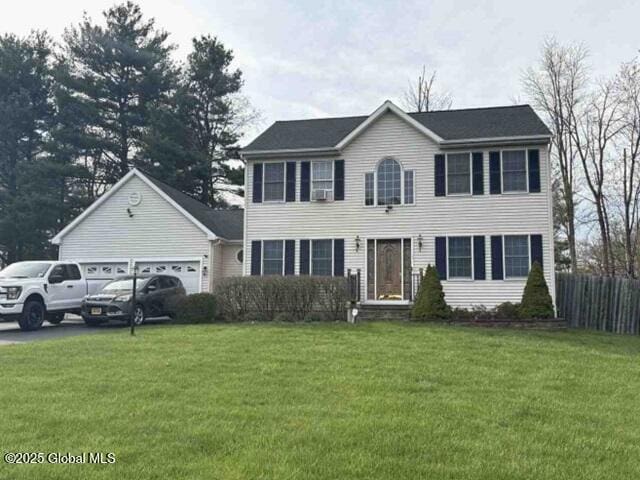 1 Squire Rd, Colonie, NY 12304 - colonial house featuring a garage