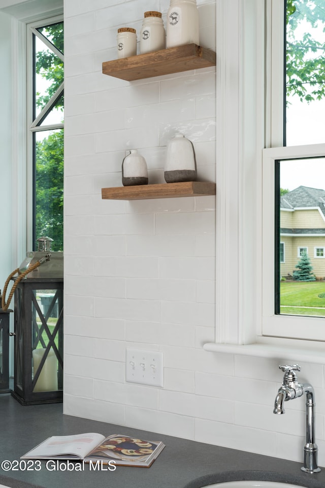 interior details with sink