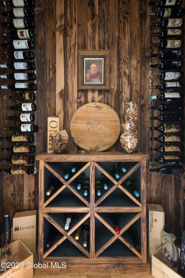 view of wine room