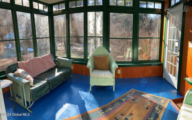 view of sunroom