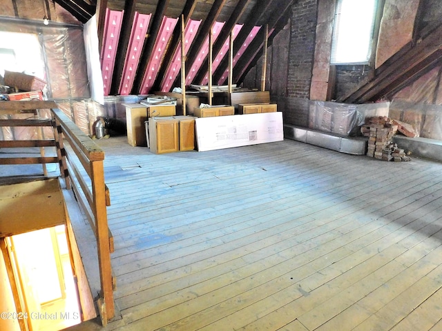 view of attic