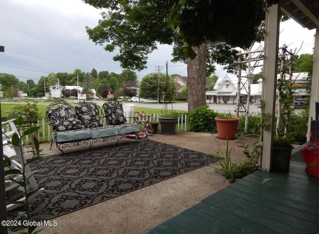 view of patio / terrace with an outdoor hangout area