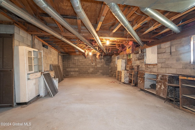 view of basement