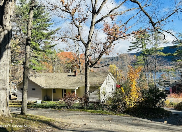 8 Sunrise Ct, Hague, NY 12874 - view of front facade with a chimney