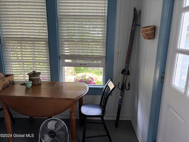 dining area with a wealth of natural light