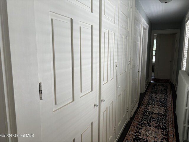 113 S William St, Johnstown, NY 12095 - corridor featuring radiator heating unit
