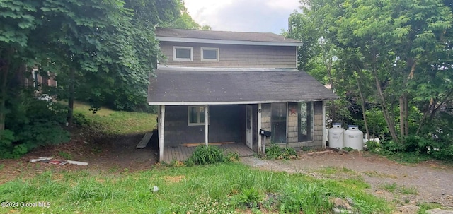 view of rear view of property