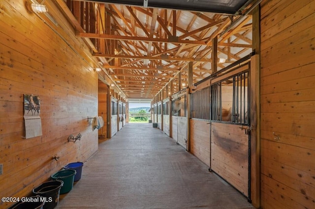 view of horse barn