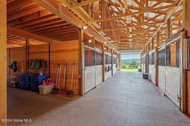 view of stable