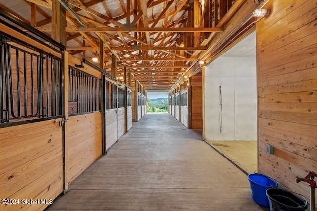view of horse barn