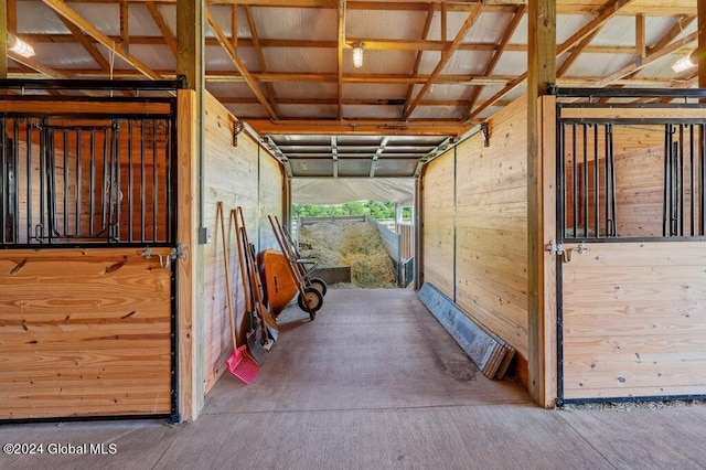 view of horse barn