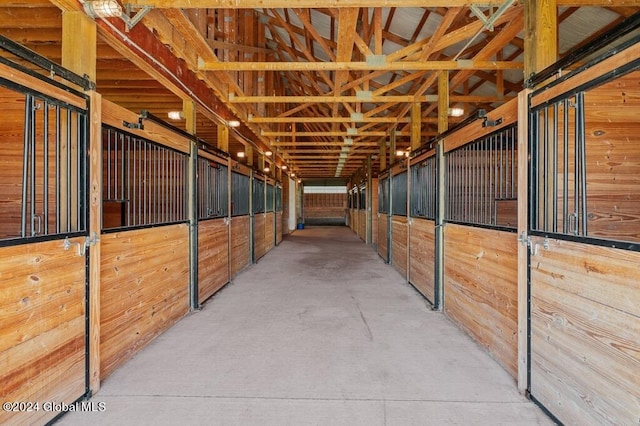 view of horse barn