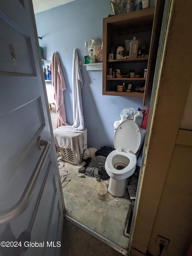 bathroom featuring toilet