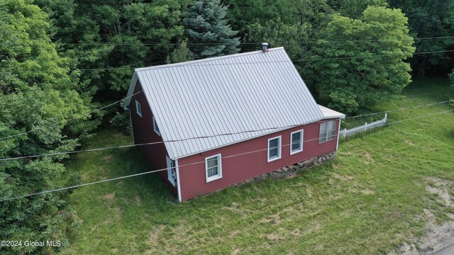 302 Edwards Hill Rd, Johnsburg, NY 12811 - view of home's exterior with a lawn