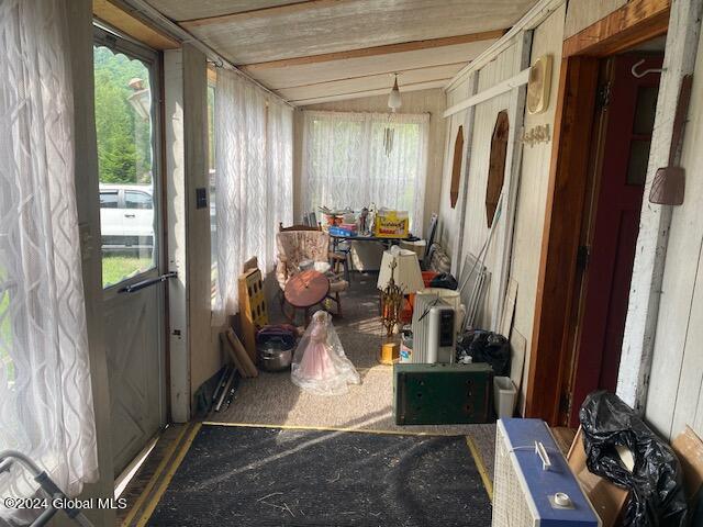 302 Edwards Hill Rd, Johnsburg, NY 12811 - misc room with vaulted ceiling