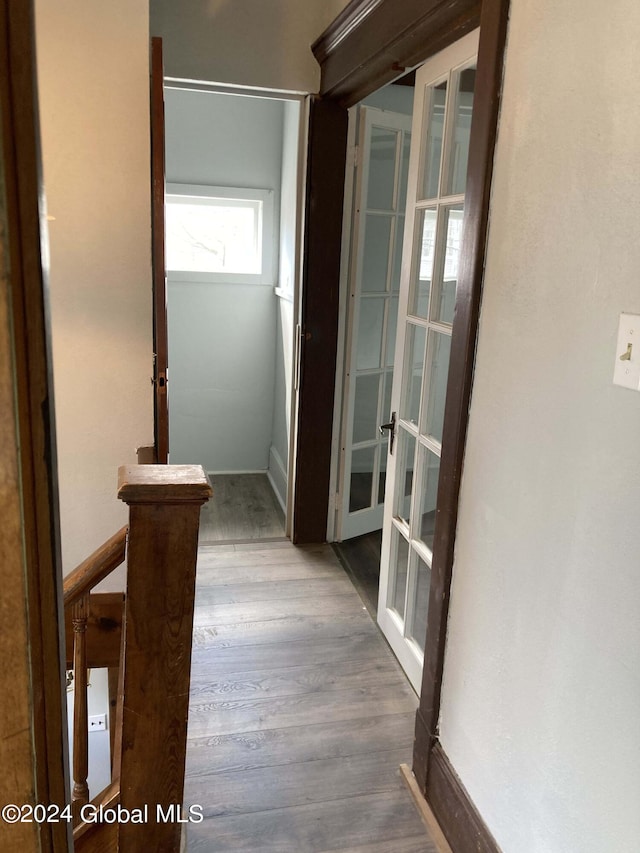 22 Lexington Ave, Gloversville, NY 12078 - hall with wood finished floors and french doors