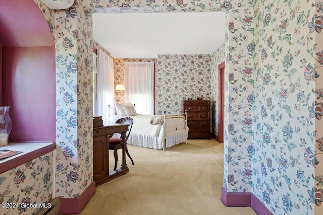 bedroom featuring carpet floors