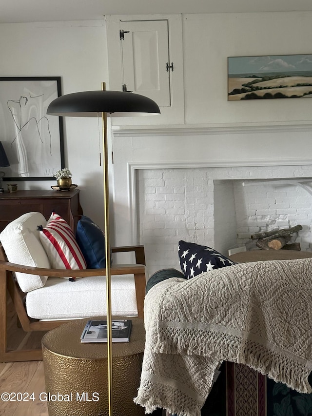 interior details featuring wood finished floors