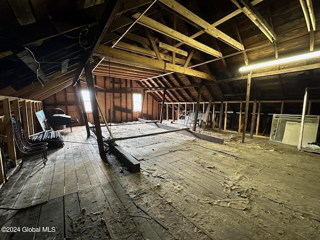 view of attic