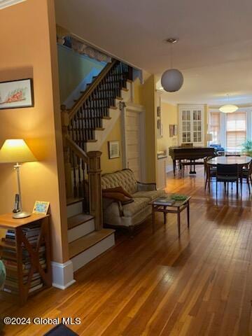 interior space featuring hardwood / wood-style flooring