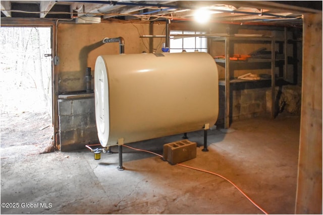 67 Adams Ln, Schroon, NY 12870 - basement with oil tank