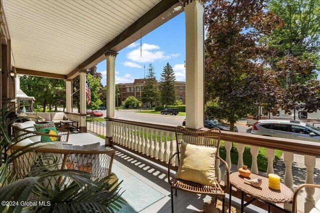 107-109 Lake Ave, Saratoga Springs, Inside, NY 12866 - deck featuring a porch