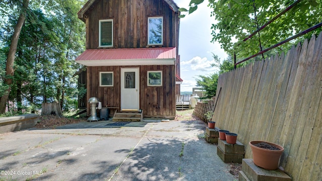 exterior space with a patio