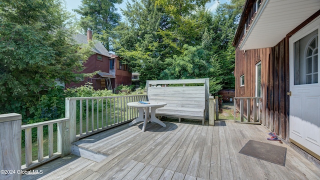 view of wooden terrace