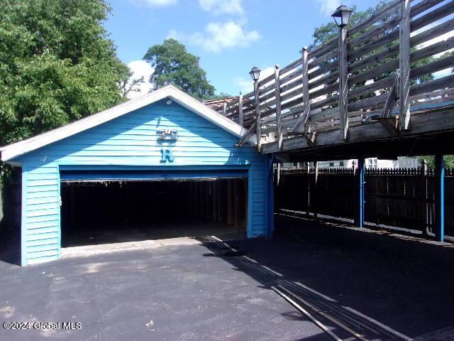 2119 Broadway, Schenectady, NY 12306 - detached garage featuring fence