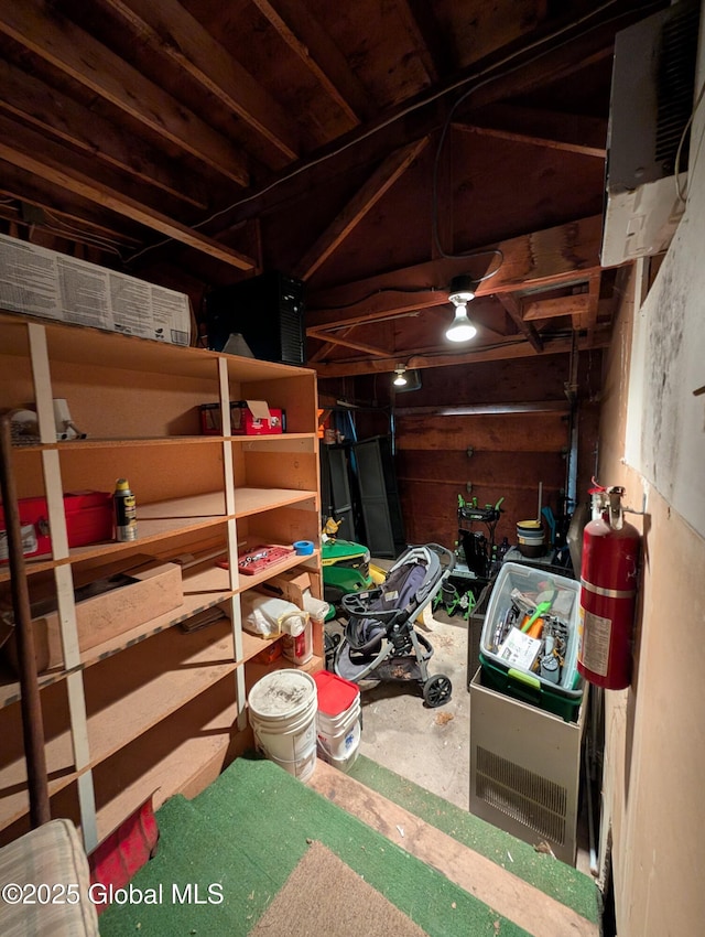 storage area with a garage