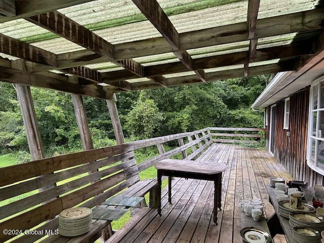 view of wooden terrace