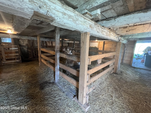 view of horse barn