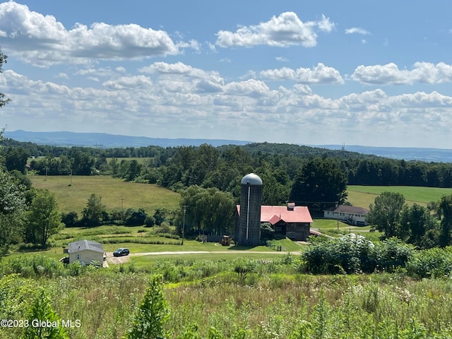 drone / aerial view featuring a rural view