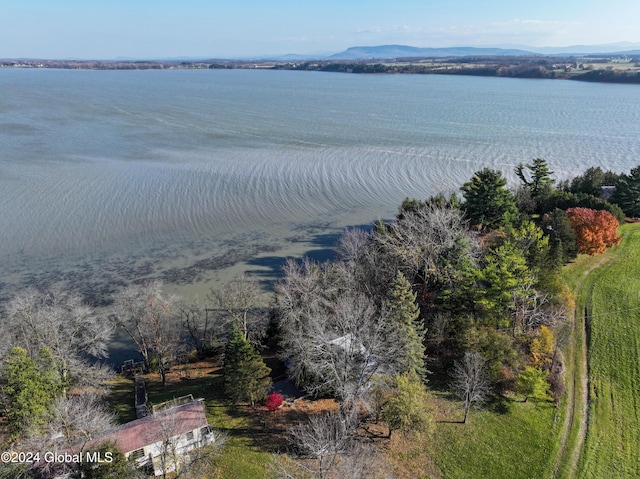 17 Old Port Way, Crown Point, NY 12928 - drone / aerial view of a water and mountain view