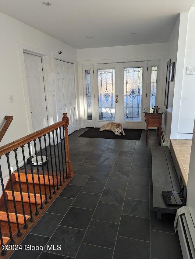 interior space with french doors