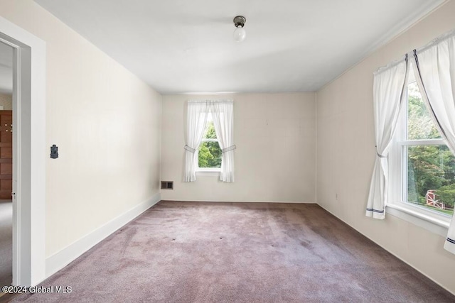 view of carpeted empty room