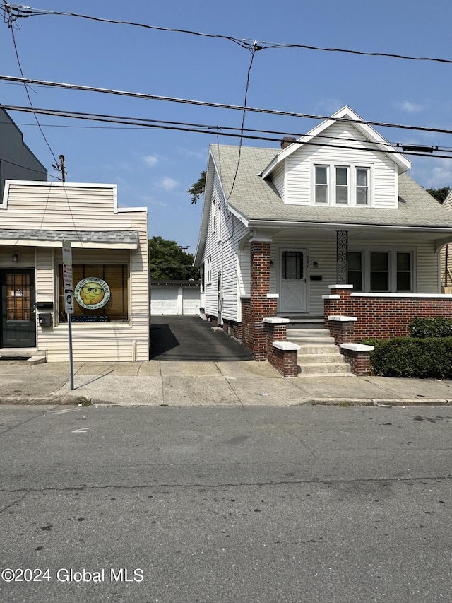 view of front of home with a porch