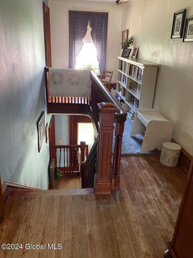 interior space featuring hardwood / wood-style flooring