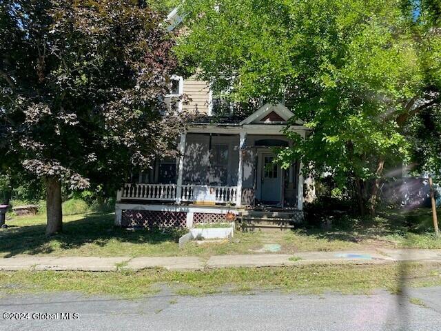 exterior space with a porch