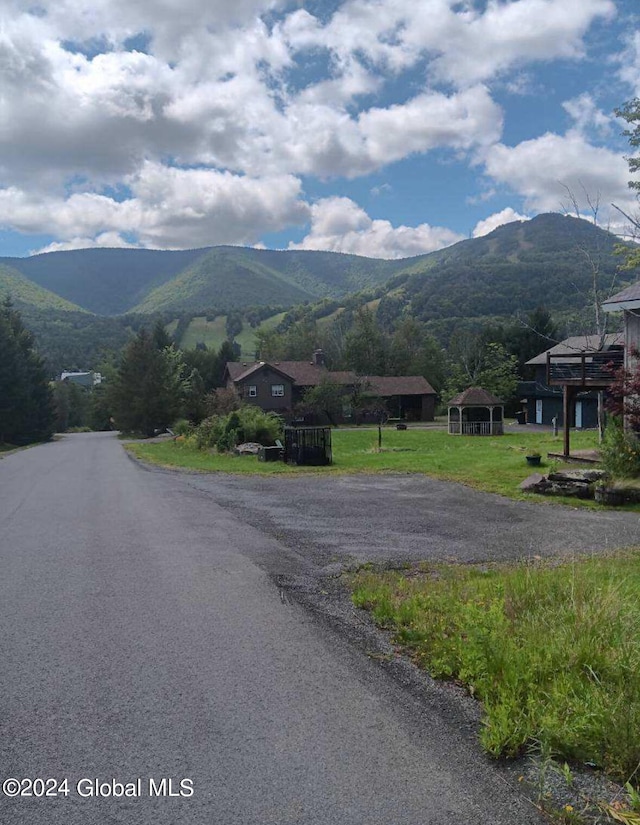 view of street featuring a mountain view