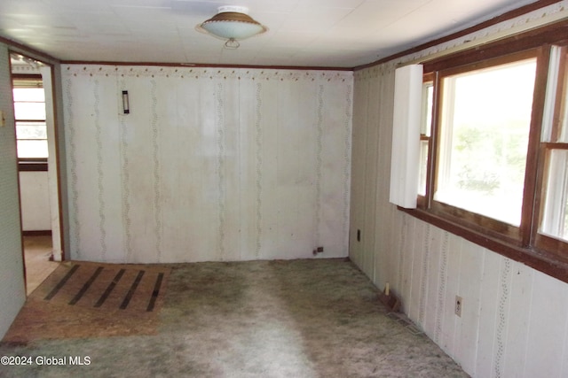 view of carpeted empty room