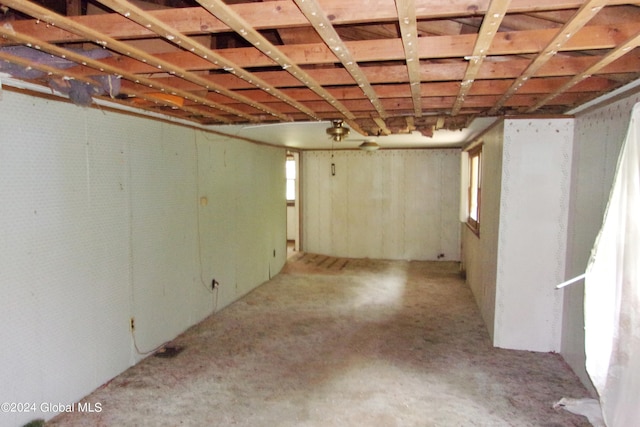 view of basement