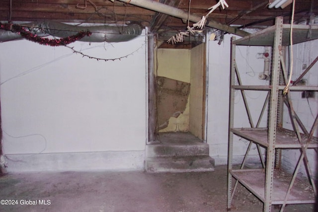 view of basement