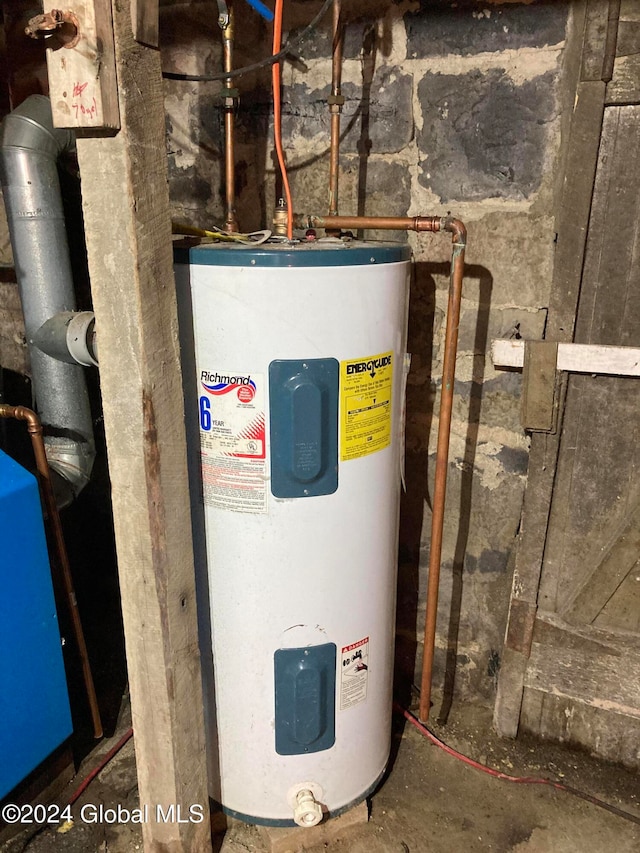 utilities featuring electric water heater