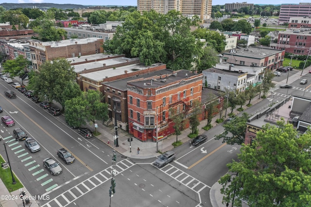 bird's eye view featuring a city view