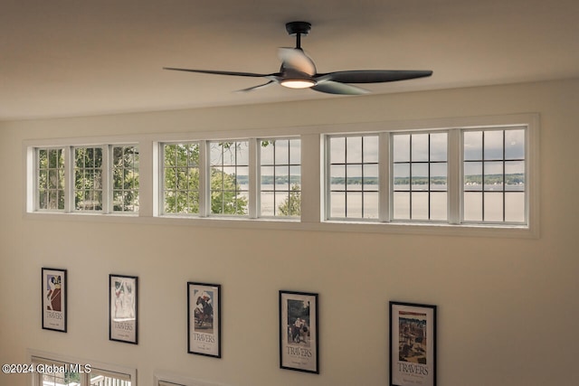 room details featuring ceiling fan