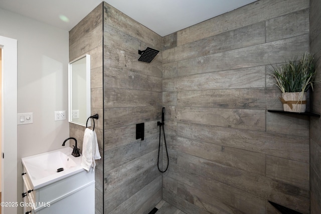 26 N 2nd Ave, Broadalbin, NY 12025 - full bathroom with vanity and tiled shower