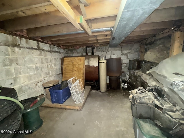 view of basement