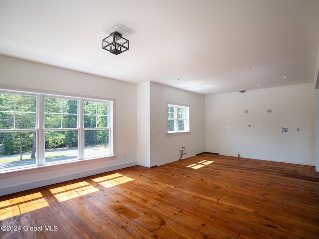 empty room featuring hardwood / wood-style floors